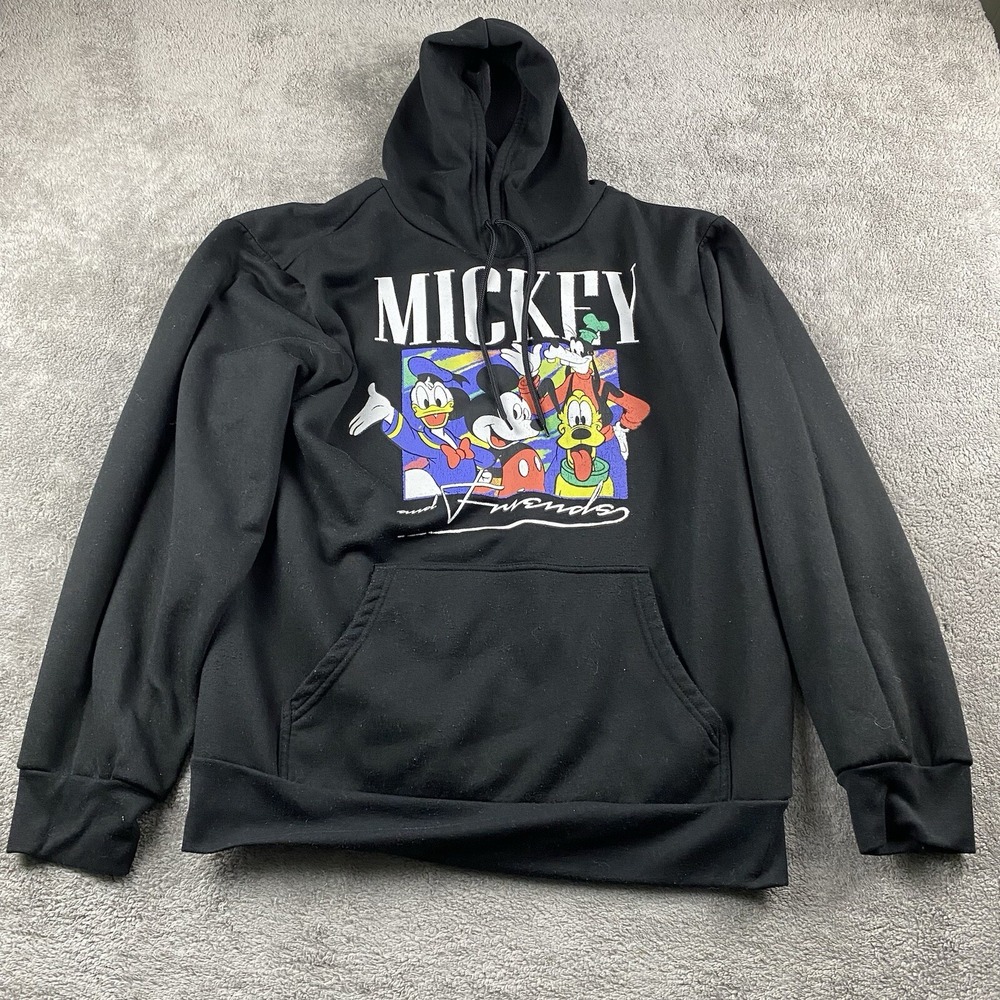 Disney‎ Hoodie Large Graphic Hoodie Sweatshirt Mickey Mouse And Friends